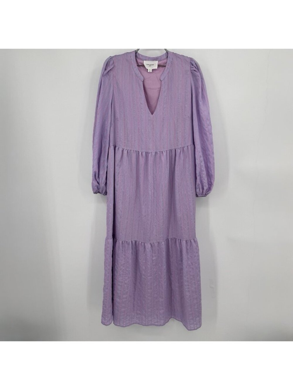 Pomander Place by Tuckernuck Lavender Striped Alora Maxi Dress size XL
